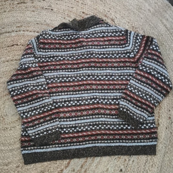 Vintage Tradition fair isle nordic cozycore pattern cardigan. Size L 14/16 - Picture 6 of 8